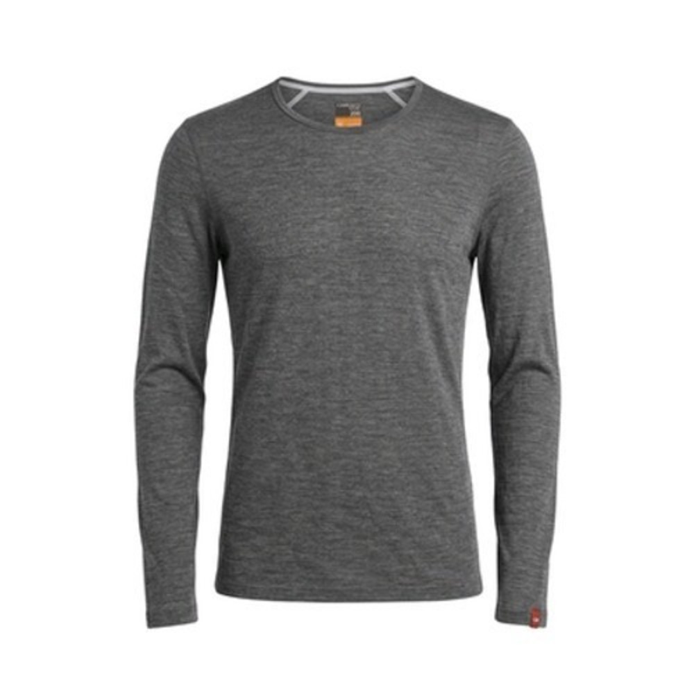Icebreaker Shirt Women L Gray Merino Wool 200 Long Sleeve Thermal Base Layer
